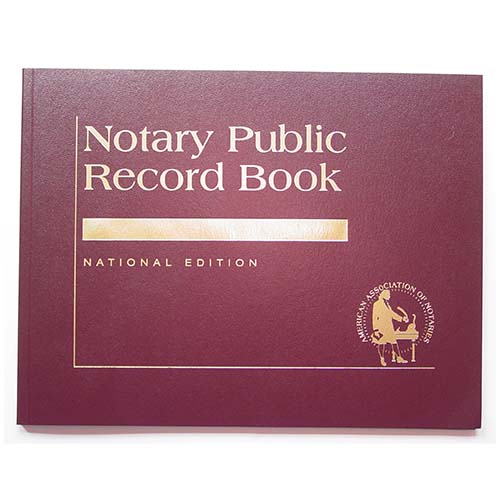 Illinois Contemporary Notary Record Book (Journal) - with thumbprint space
