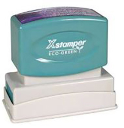 Eco-green Xstamper is a name synonymous with high quality, sturdiness, and durability. Just make a notary stamp impression and you will immediately notice the difference in impression sharpness and clarity that this Illinois notary stamp makes compared to other brands.
